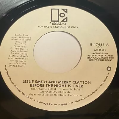 LESLIE SMITH AND MERRY CLAYTON: Before The Night Is Over (Mono) 45 - Soul • $6.79