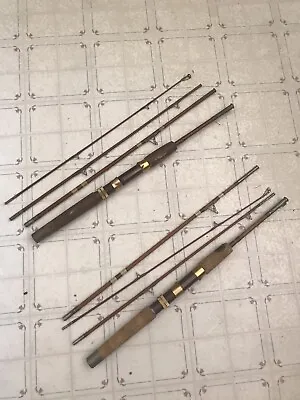 2 WRIGHT & MCGILL EAGLE CLAW TRAILMASTER PACK RODS 4 Pcs Vintage  Fishing Campin • $69.95