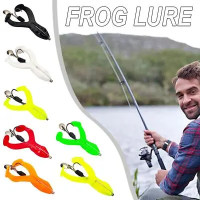 1x Soft Bait Frog Fishing Lure 8cm/3.15in13g E7T4 • £3.04