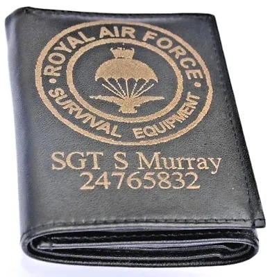 Royal Air Force Survival Equipment Army Wallet Personalised Gift Any Name & No. • £17.99