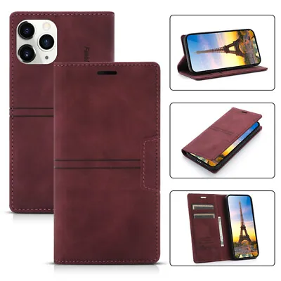 $13.99 • Buy For IPhone 14 13 12 11 Pro Max SE 8 7 Plus XR XS Case Leather Wallet Flip Cover