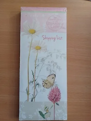 Magnetic Shopping Lined List ~ Edwardian Lady Flower  (Mum Mothers Day Gift) • £3.39