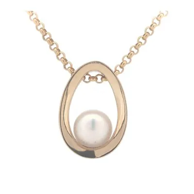 Mikimoto Pearl Necklace 6.4mm 18K Yellow Gold • $1086