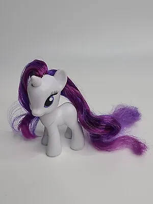 2010 Hasbro My Little Pony MLP 3  G4 RARITY Blue Diamonds Brushable Toy • $8.99