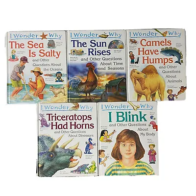 Lot Of 5  I WONDER WHY Educational Children’s Books Hardcover Homeschool • $13.90