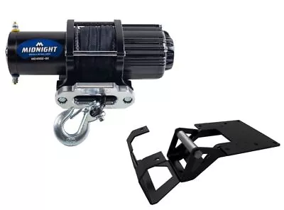 Viper 50 Ft Midnight Winch 4500 Lb Black W/ Mount For Polaris RZR XP 900 2011-14 • $239.98