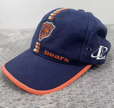 VINTAGE Chicago Bears Hat Cap Strap Back Blue NFL Football Pro Line Mens Y2K • $22.97