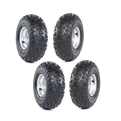 4 Pack 6 Inch Wheels 145/70-6 145x70-6 Tire Rim For ATV 4 Wheeler Quad Mini Bike • $189.99