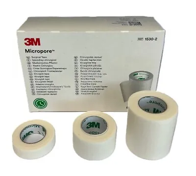 3M - Micropore Surgical Tape - Medical Quality Eyelash Tape 1.25cm 2.5cm 5cm • £54.99