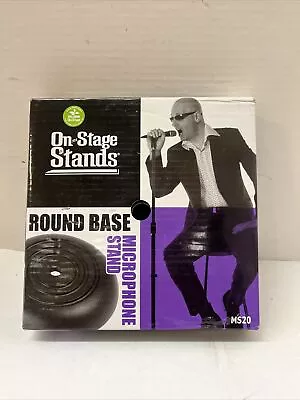 Microphone Stand Base Round Black Base On Stage Stands MS20 • $24.29
