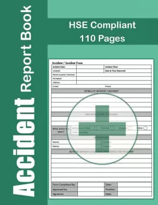 £7.76 • Buy Accident Report Book: A4 - HSE Compliant Accident & Incident Log Book | Health &
