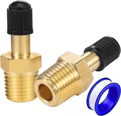 1/4  Inflation Schrader Valve With Push To Connect For 1/4  OD Air Line Tubing • $10.49