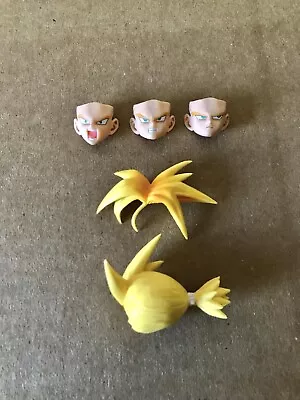 S.H. Figuarts Dragon Ball Z Armored Trunks SSJ Hairpiece/Faces (READ) • $30