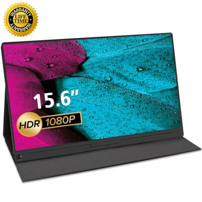 $99.99 • Buy 15.6  Portable Display 1920x1080 Monitor HD USB-C For Raspberry Pi 3 4 Xbox360