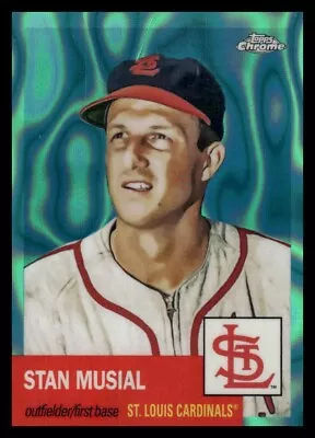 2022 Topps Chrome Platinum Aqua Lava Refractor Stan Musial #9 (86/299) • $1.99