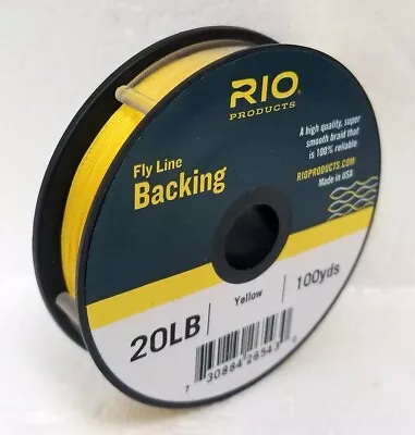 Rio 20 Lb 100 Yard Spool Of Dacron Backing In Yellow Fly Line & Reel Backing • $9.25