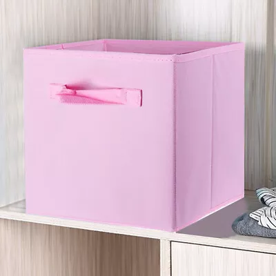 2/4/6/8/10 DIY Storage Cube Boxes Drawer For Toy/Book/Clothes Organiser Foldable • £27.99