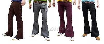 £42.50 • Buy FLARES Mens Cords Bell Bottoms 70's Vtg Fancy Hippie Jeans Pants Dress Trousers