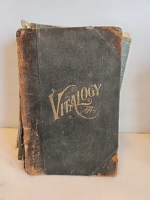 Antique VITALOGY Hardback Book 1905 Detached Front Cover READ DESC/PICS • $200