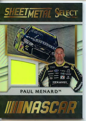 2017 Panini Select Racing NASCAR Select Sheet Metal Relic Paul Menard • $3.49