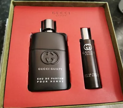 Brand NEW Gucci Guilty Men's Gift Set Eau De Perfume 50ml & 15ml • £65