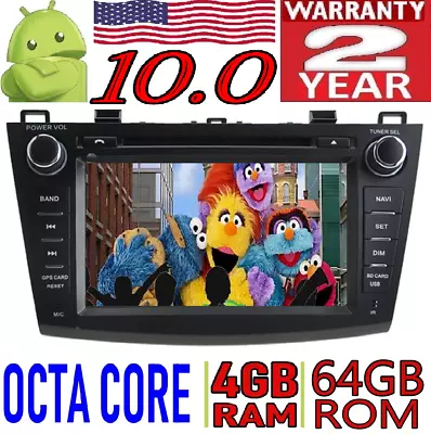 8  Hd Android 10.0 Mazda 3 2010-2012 Radio Stereo Dvd Gps Usb Car Wifi 4gb Ram • $479