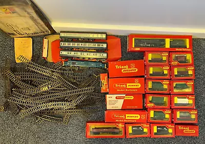 Tri-ang Hornby Mixed Job Lot H0/00 Vintage Railway Trains Track Boxed Bundle • £40