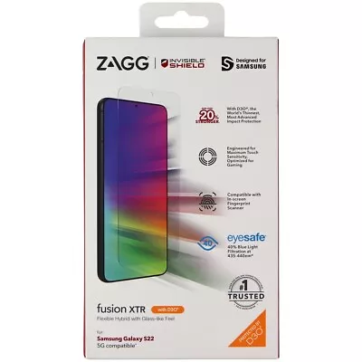 ZAGG InvisibleShield Fusion XTR Screen Protector For Samsung Galaxy S22 • $14.81