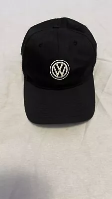 Volkswagen Base/ball Cap Hat Official Driver Gear Logo Vw Black Strap Back • $19.56