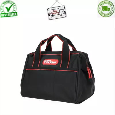 Hyper Tough 12-Inch Polyester Tool Bag With Full-Length Zipper And Double Strap • $9.99