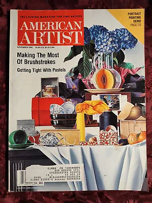 AMERICAN ARTIST November 1992 James Aponovich Jill Biskin Aldryth Ockenga • $8.80