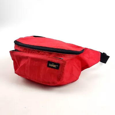 Vintage SHANE Red Waist Bum Bag Fanny Pack Retro 80s/90s • $24.69