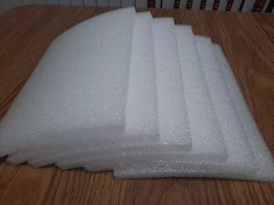 10 Pack 1/2  X 8  X 12  White Polyethylene Foam Sheet Case Shipping Packaging • $13.99