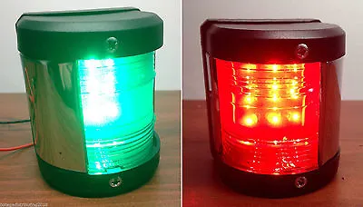 Marine Boat Green Starboard And Red Port Side Led Navigation Light • $32.99