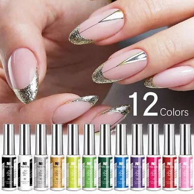 8ml Nail Art Gel Nail Polish Liner Gel Painting Gel UV Gel Manicure Tools DIY • $3.60