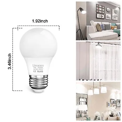 1~6Pack E27 E26 LED Light Bulbs 50/90/150/180W Watt Equivalent Energy Save Lamp • $5.95