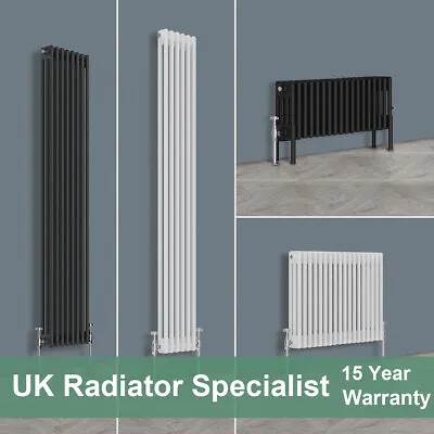 2 3 4 Column Upright Vertical Horizontal Designer Rads Double Cast Iron Radiator • £16.99