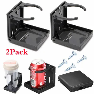 2 Pack Adjustable Universal Car Folding Cup Holder Drink Holder Van Vehicle Boat • $11.99