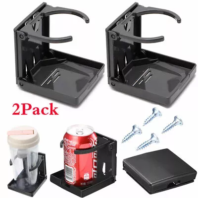 2X Adjustable Car Van Folding Cup Holder Drink Holders Vehicle Boat Universal • $11.63