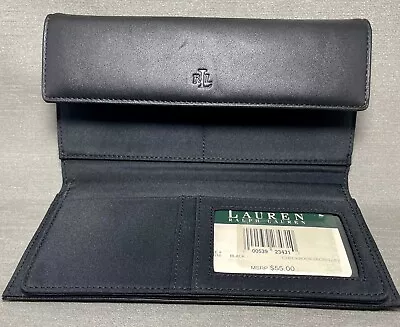 Ralph Lauren Secretary Checkbook Leather Wallet • $34.55