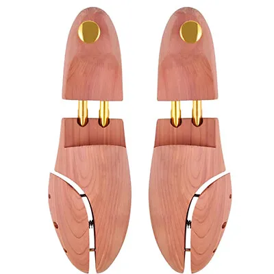 Extra Wide Cherry Wood Shoe Tree Stretcher Adjustable Small Large Size Men Women • $20.93
