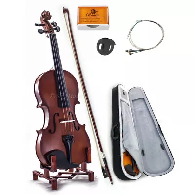 New WOODEN Student Violin VN101 1/10 Size W Case Bow Rosin String *GREAT GIFT* • $72.99