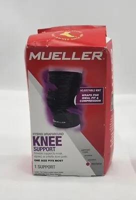Mueller Hybrid Wraparound Knee Support OSFM Black • $7.50