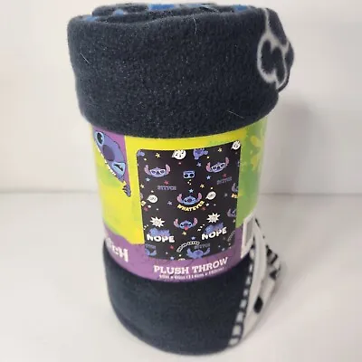Lilo & And Stitch Plush Fleece Throw Gift Blanket Disney Cartoon SOFT 45X60 NEW • $24.99