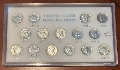 United States Mercury Dime Set Silver • $174.99