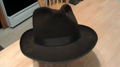 Vintage Fedora Hat Pennys Marathon...size 7...brown • $88.88