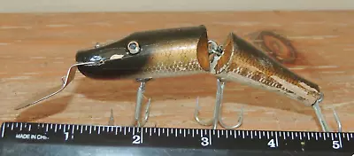 L@@k! Vintage C.c.b. Co. Jointed 4.5  Deep Diver Multi Hook Fishing Lure Usa • $9