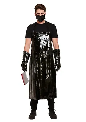 £9.95 • Buy Scary Butcher One Size Fancy Dress Costume Adult Black Halloween