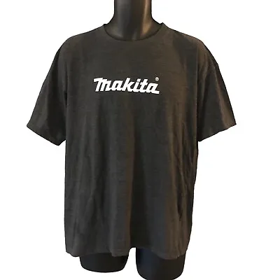 Makita Mens T Shirt XL Grey Logo Graphic Print Tools Classic Tradie • $19.55