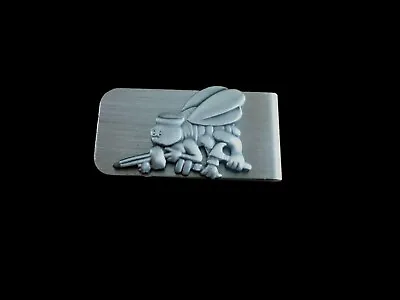 U.s Military Navy Seabees Metal Money Clip U.s.a Made New In Bags • $12.99